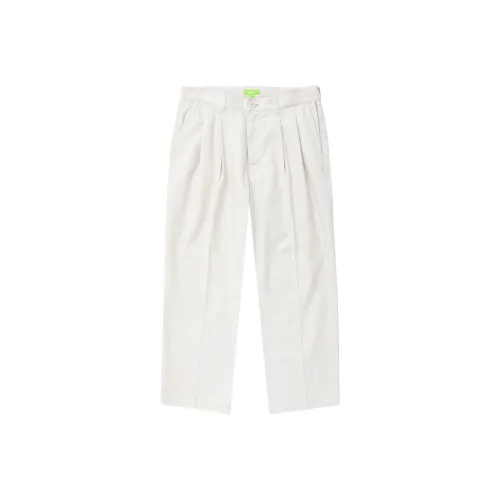 HUF FW22 Прямой крой Брюки Умеренный Повседневный Унисекс Белый