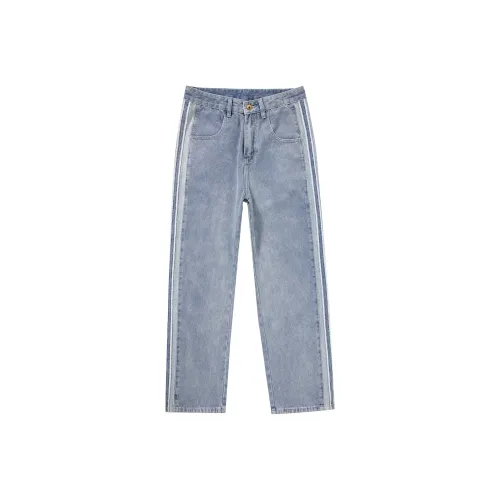 A3G4 Светло-синий Унисекс Джинсы