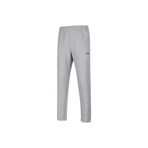 LINING Fitness Series Вязаные тренировочные штаны мужские Фотиния серый