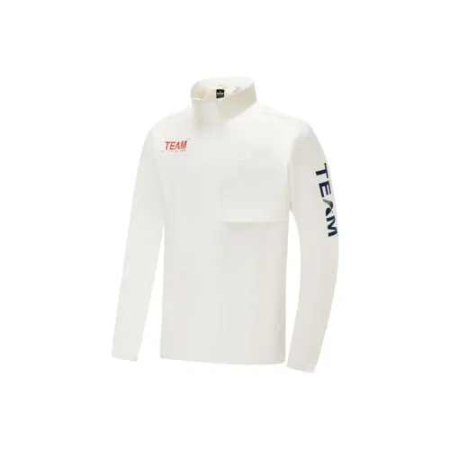 XTEP Variety Тренировки Коллекция Тренчкот Мужской Винтажный Белый