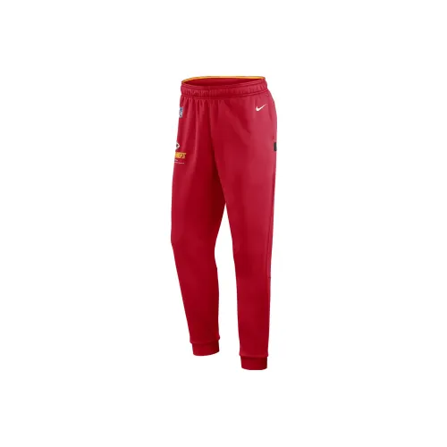 Найк Вязаные Тренировочные Штаны Мужские Красные