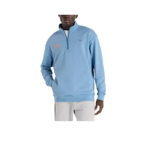 New Balance NYC Marathon Athletics Флис 1 2 ZIP Куртки и Пальто Мужской Небесно-Синий