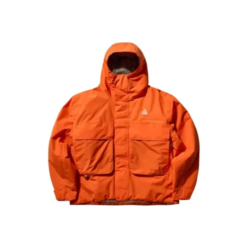 Nike Куртки и Пальто Мужской Оранжевый