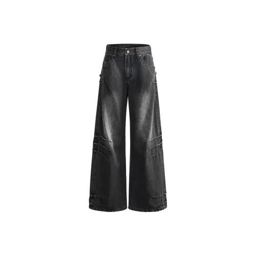 PANDA ADEVIL Джинсы Унисекс Черный Серый