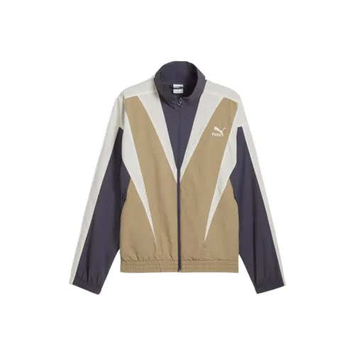 PUMA ClubUnise DE Course Track Куртка Унисекс Коричневый Серый