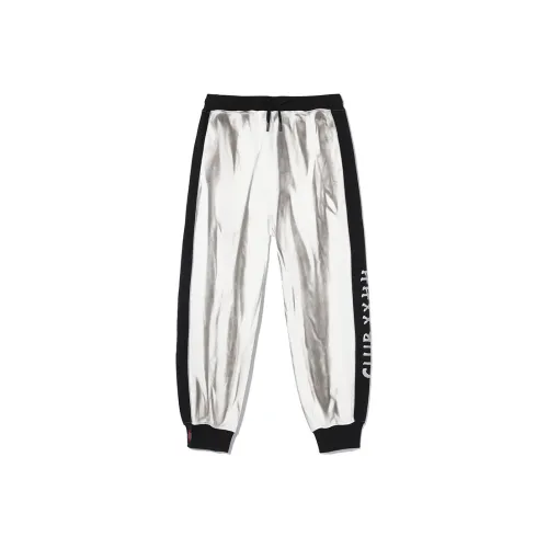 Clubxxhh Белые Унисекс Вязаные Тренировочные Брюки