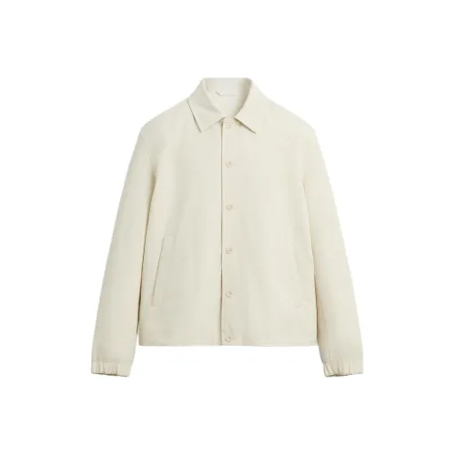 ZARA Морозный Белый Мужские Куртки