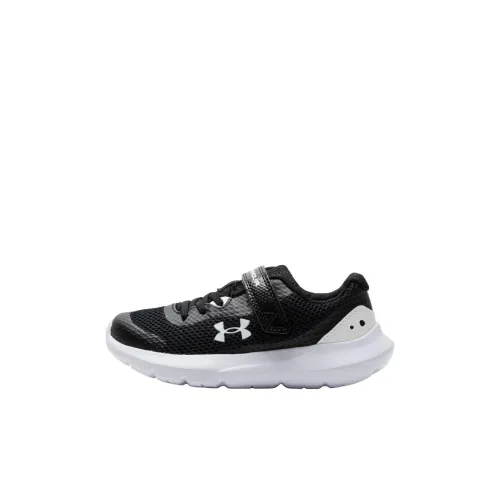 Under Armour Surge 3 AC Детские беговые кроссовки Низкий топ Черный/Белый Kids