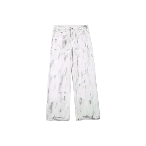 RAMPAGE Белые Унисекс Джинсы