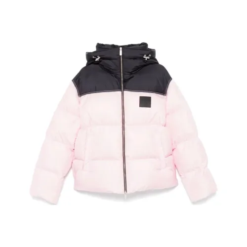 OFF Белый пуховик мужской розовый