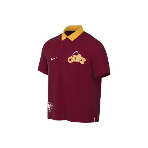 Nike x NBA Cleveland Cavaliers Therma Flex SHOWTIME Куртки и пальто Мужской Бордовый Золотой