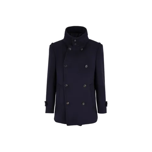 EMPORIO ARMANI Хлопковый пуховик Мужской Navy Blue