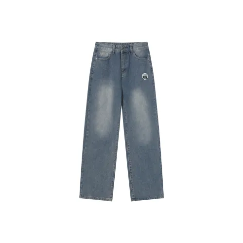Gwola Loose Fit Straight Cut Jeans Unisex Gwola Свободный крой Прямой крой Джинсы Унисекс