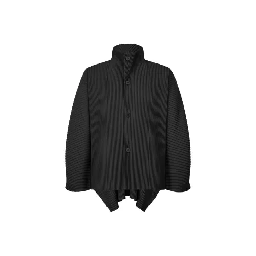 Homme Plissé Issey Miyake Куртки и Пальто Мужской Коричневый Черный