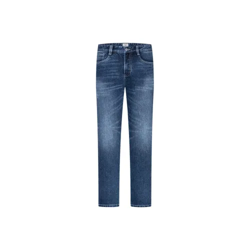 SEPTWOLVES Джинсы Мужские Средне-синие