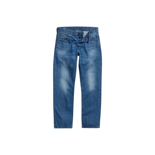 г Звезда RAW Джинсы Мужские Выцветшие Карибское море