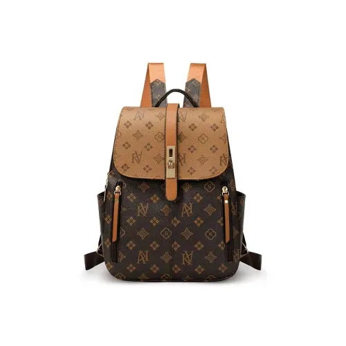 ADOONGA ПУ (полиуретан) Carry Рюкзак Унисекс Кофейный Коричневый