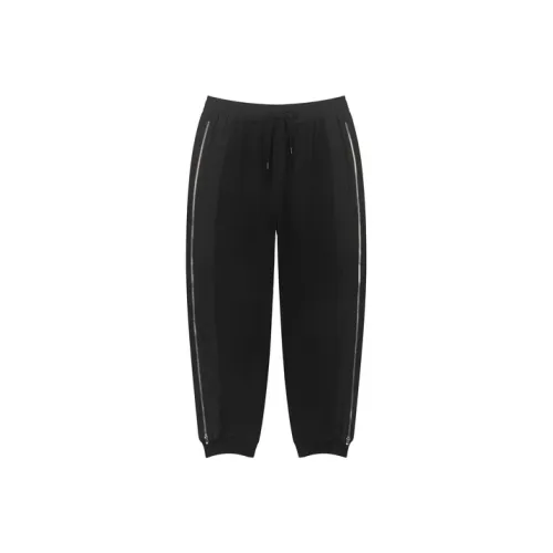 CROQUIS 001 Глубокий черный Унисекс Вязаные Тренировочные брюки