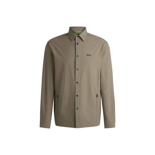 Hugo Boss Куртки и Пальто Мужской Бежевый