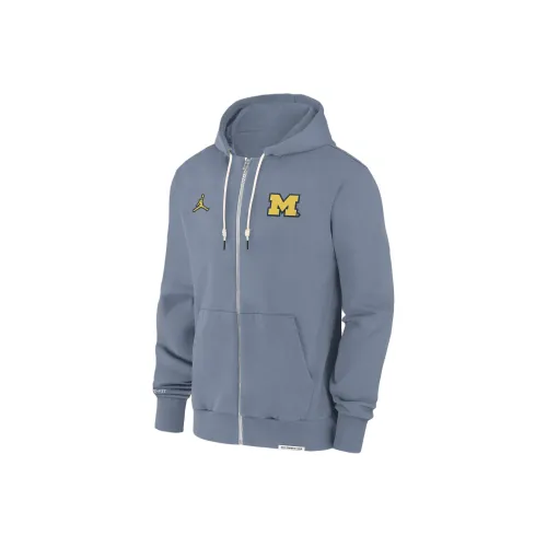 Jordan Michigan Wolverines Мужская Куртка College FW24 Каменно-Серый