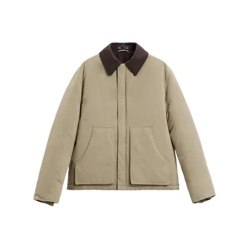 ZARA Бежевый Мужской Куртки