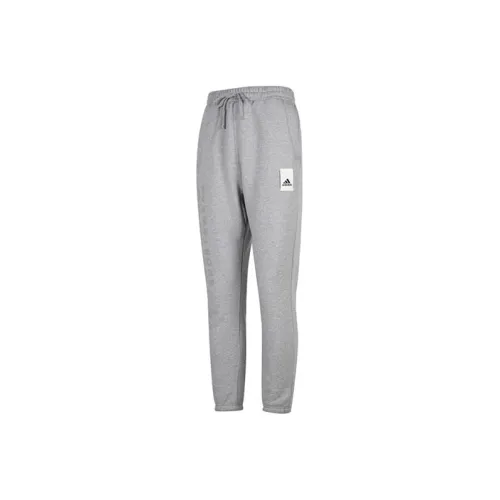 Adidas Серые Мужские Вязаные Тренировочные Штаны
