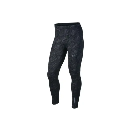 Nike Черные Мужские Вязаные Тренировочные Штаны