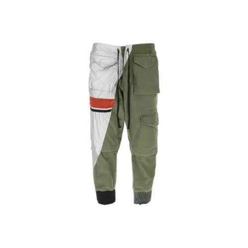 GREG LAUREN Зеленые Мужские Повседневные Штаны