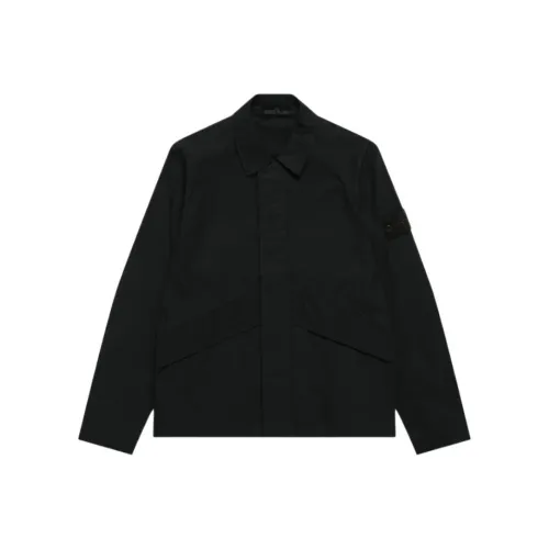 Stone Island Ghost Collection Черные Мужские Куртки