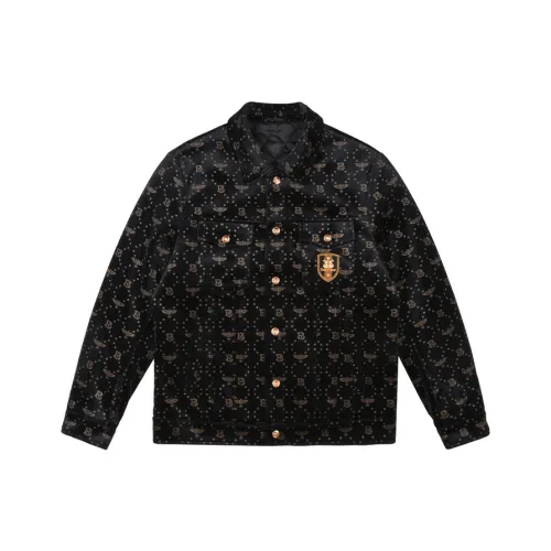 Raidy Boer Пуховая куртка Мужская Черный Цветочный