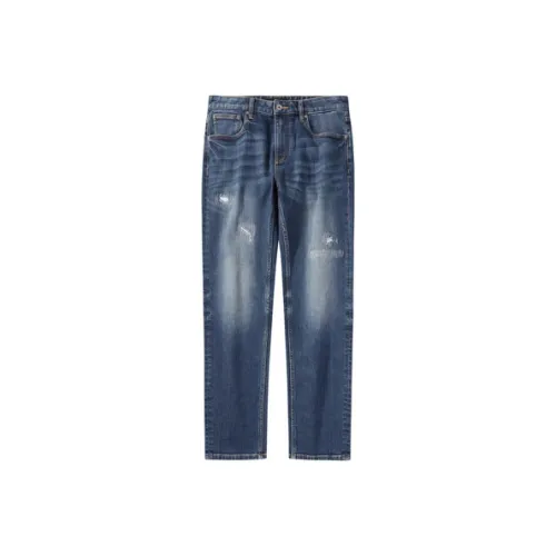 HLA JEANS Джинсовый синий 40 Унисекс Джинсы
