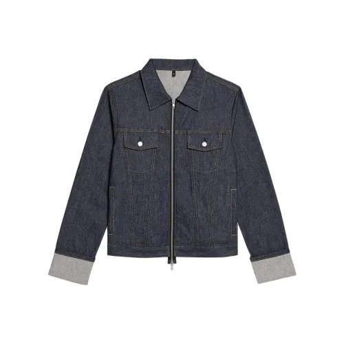 Helmut Lang SS24 Куртки и Пальто Мужской Рава Индиго Синий