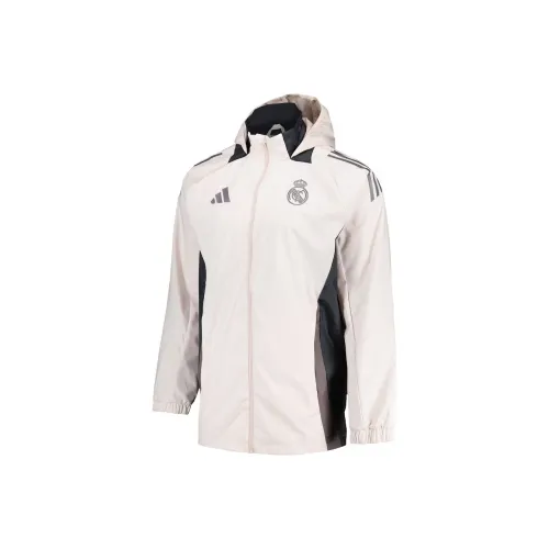 Adidas HUANGMA Ретро Куртки Пальто Унисекс Молочно-белый