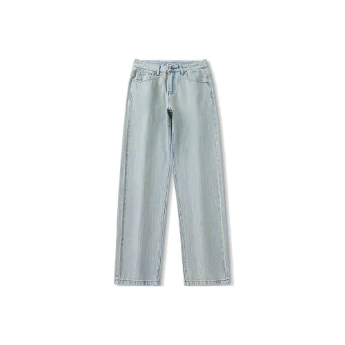 UKTK Светло-синие мужские джинсы