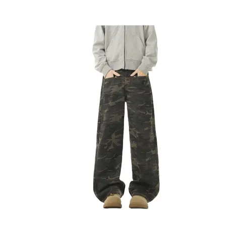 GELANYIFU GL Джинсы Унисекс Армейский зеленый