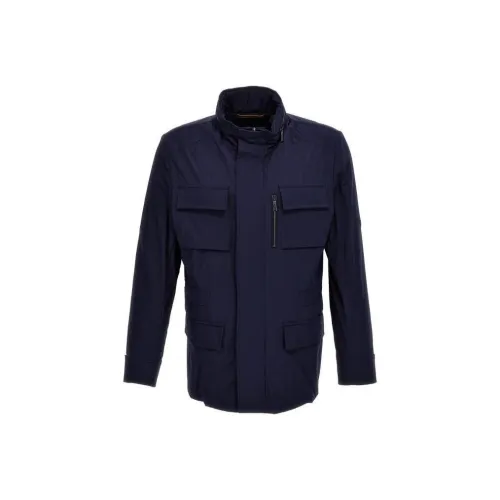 Moorer Куртки и Пальто Мужской Синий