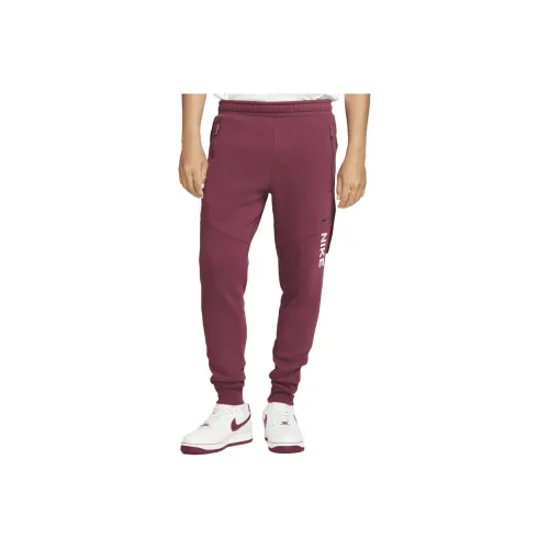 Nike Red Men's Knitted Training Pants Nike Красные Мужские Вязаные Тренировочные Штаны
