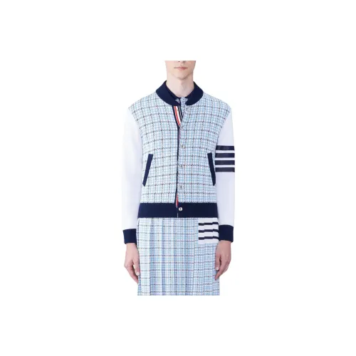 THOM BROWNE· 4 Барная стойка Bomber Куртка Куртки Пальто Мужской Синий