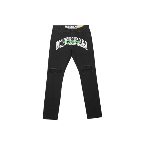 Мороженое, Черный, Мужской, Джинсы