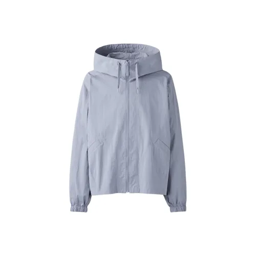 UNIQLO Куртки и Пальто Мужской Небесно-Серый