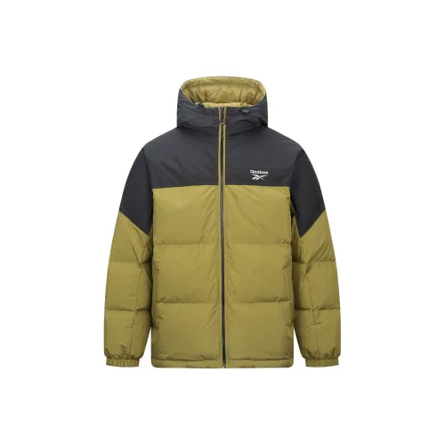 Reebok совместный пуховик унисекс оливково-зеленый