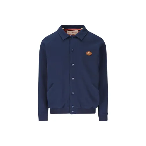 Valentino SS25 Куртки и Пальто Мужской Морской Синий