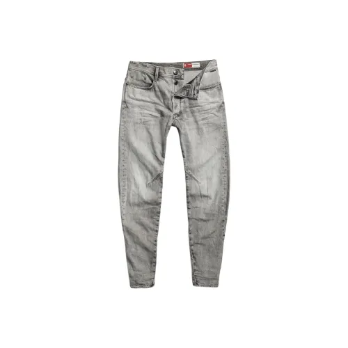 STAR RAW Джинсы Мужские Выцветшие Серые