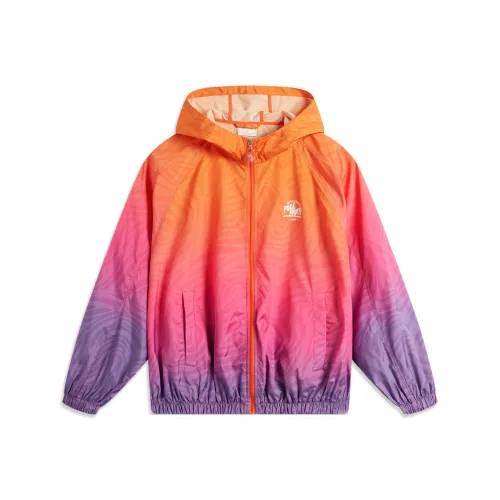 LINING Sports Life Collection Тренчкот Мужской Ярко-Оранжевый С принтом по всей поверхности