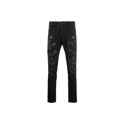 PHILIPP PLEIN Черные Мужские Джинсы