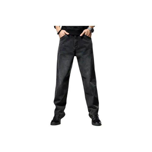 GUISE Spring Jeans Unisex Black Gray GUISE Весенние Джинсы Унисекс Черный Серый