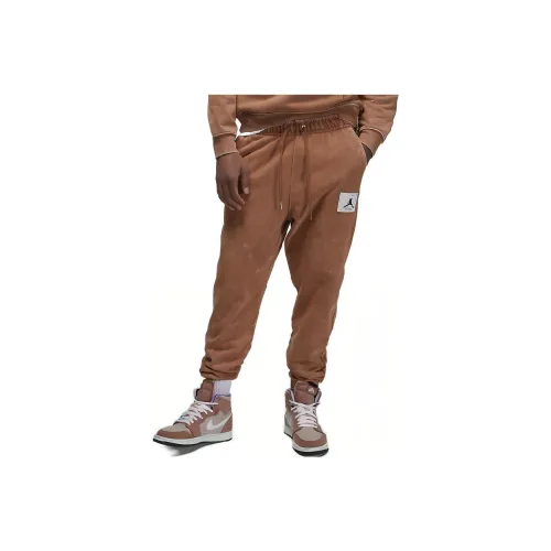 Nike Коричневые Мужские Вязаные Тренировочные Штаны