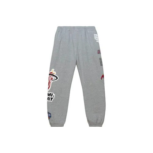 Mitchell Ness Серые Мужские Вязаные Тренировочные Штаны