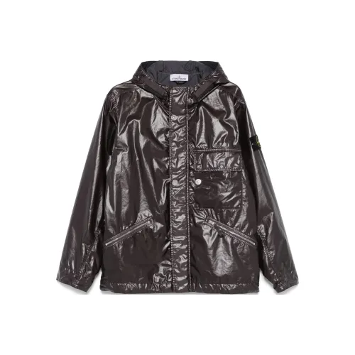 STONE ISLAND Куртки и Пальто Мужской Угольный Серый