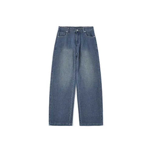 GEOFFREY B. SMALL Джинсы Унисекс Винтаж Синий